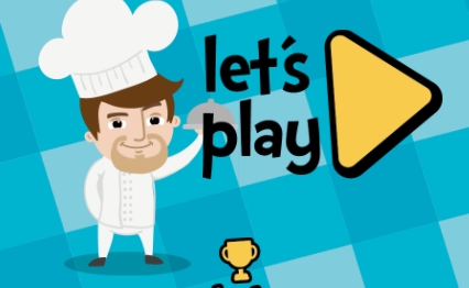 Colorful food matching gameplay